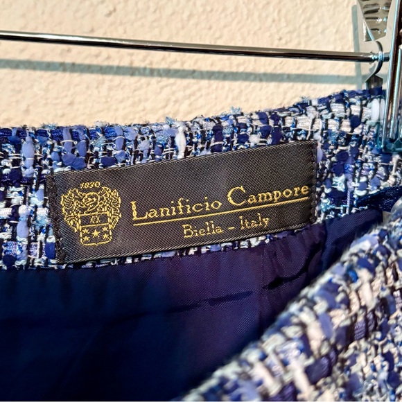 Brooks Brothers tweed blue pencil skirt - Picture 5 of 8